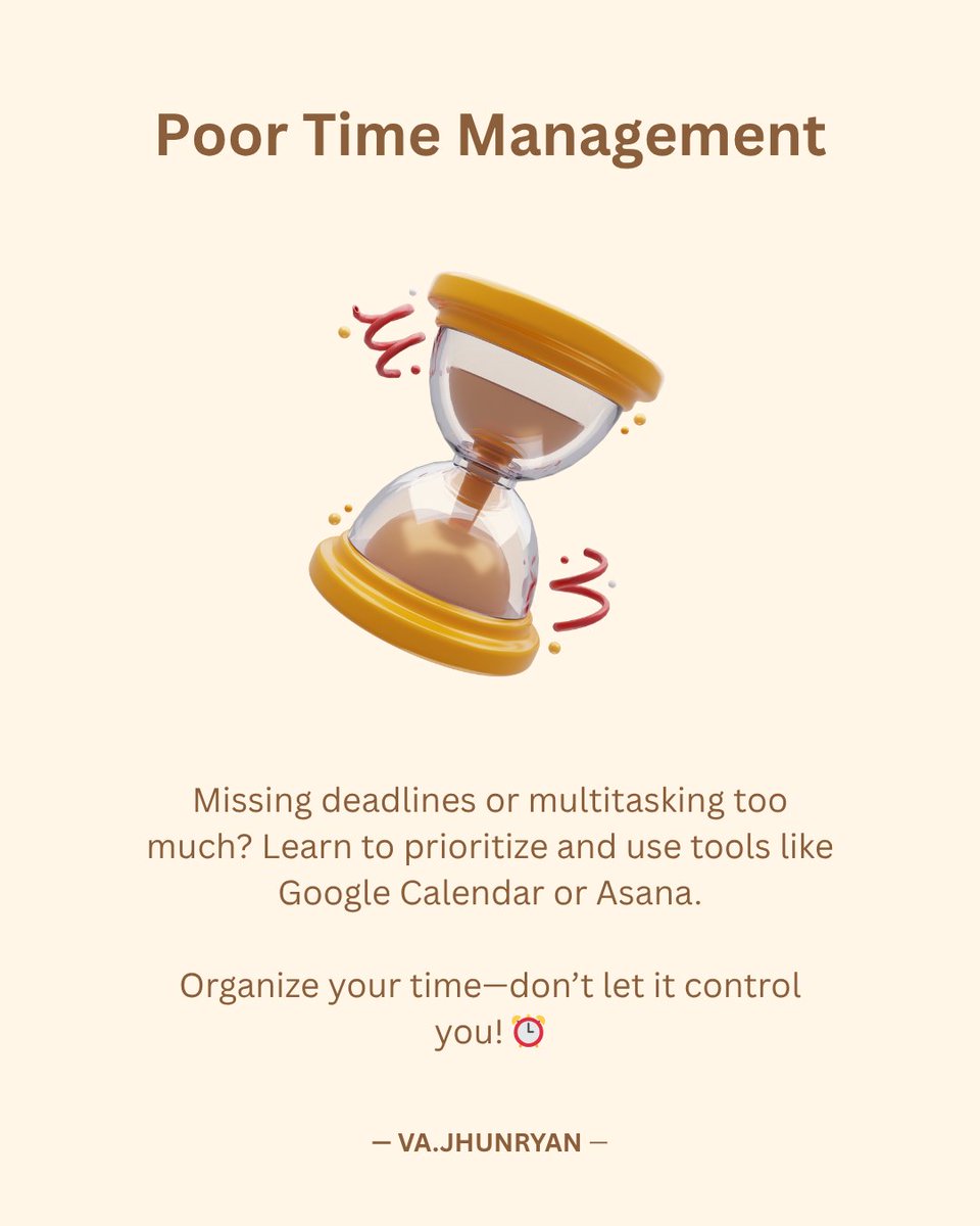 va_jhunryan's tweet image. Even small admin mistakes can cause big problems! Let’s make sure you’re not making these. 👇

Swipe left to learn and avoid them!

#AdminTips #VirtualAssistant #Productivity #AdminTasks #VABasics