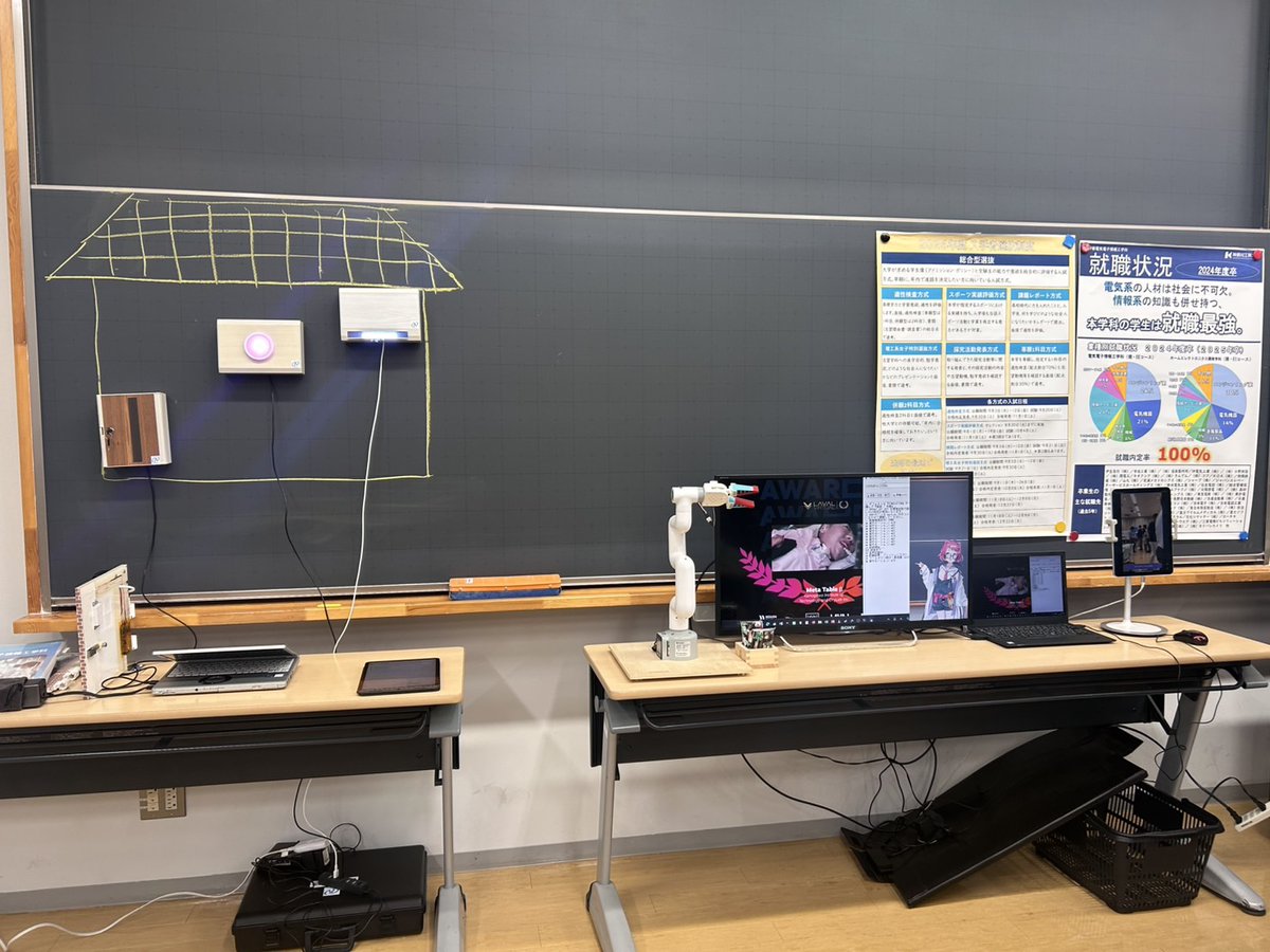 K3号館1階では情報学部🖥️と工学部🤖の展示が行われています！！
＃神奈川工科大学
＃KAIT
＃オープンキャンパス