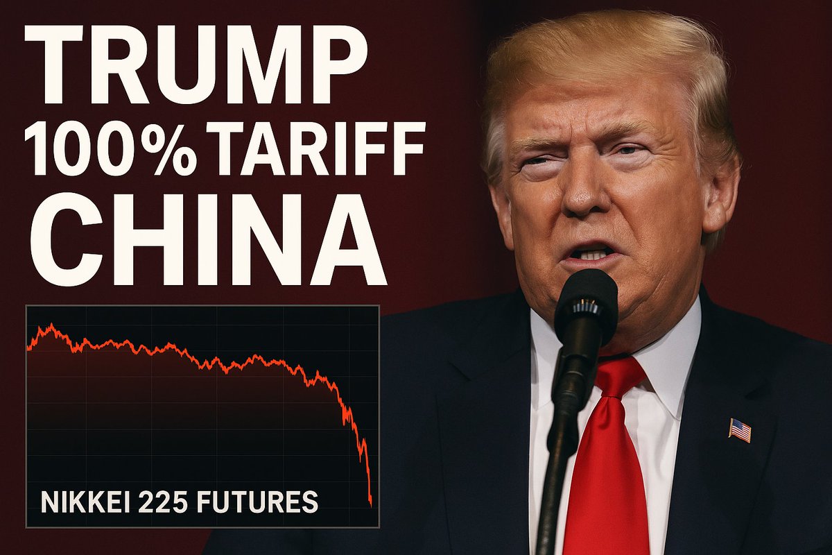 invprog's tweet image. トランプ大統領が中国に対して100%の追加関税を発言したことによりS&P500は大きく下落。日経先物もかなりピンチでCFDだと-2,931円で4万8千円から4万5千円まで急落。3連休の間にTACO発動か和らぐといいのですが何もなければ週明けはピンチの相場が待っています。焦らずに対応しましょう。