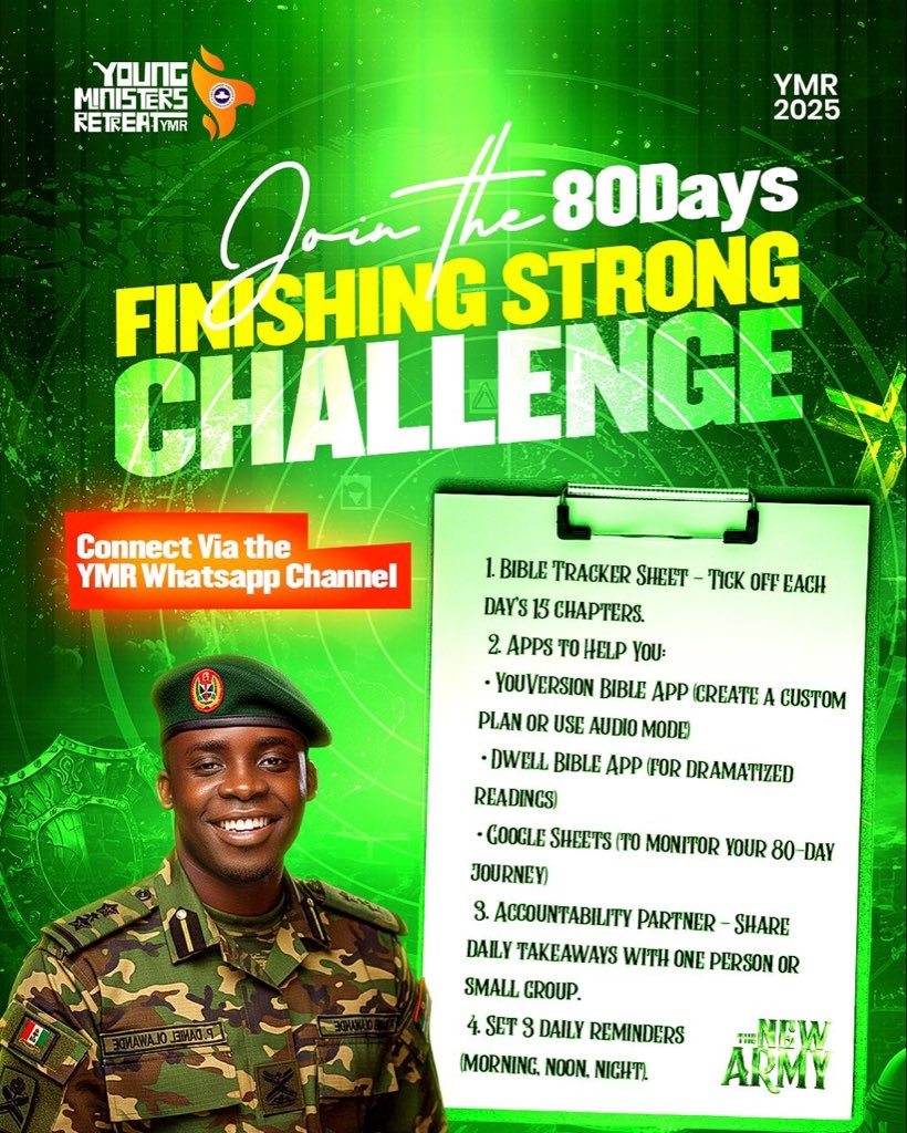 pdanielolawande's tweet photo. Join us for the Ongoing Finishing Strong Challenge!
 
It is a time to build spiritual discipline and end the year SPIRITUALLY STRONG!

*Click the link below to join the NEW ARMY!*

https://t.co/YRfA01go3c https://t.co/le8Ui5zcg2