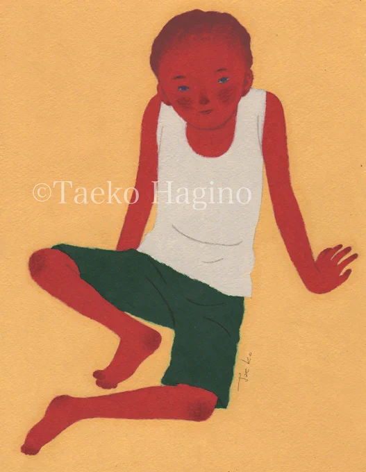 #私この絵で仕事来たらいいな 十数年前の絵。いまとちょっと違う。
