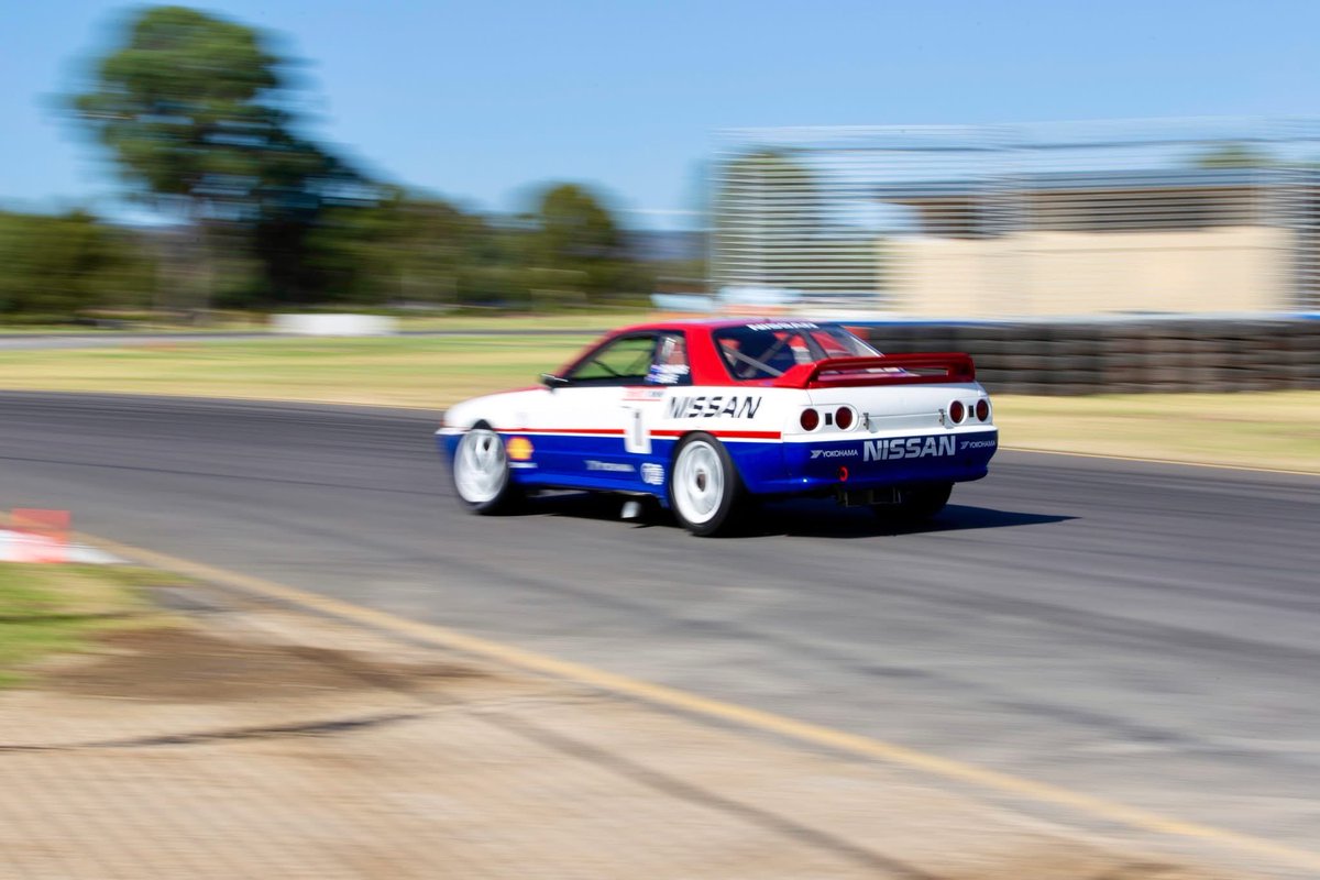 Was this the best Bathurst race car of all time? The Group A Nissan Skyline GT-R R32 dominator, winner at Bathurst in 1991 and 1992 and a crowd favourite at recent Adelaide Motorsport Festivals. #AMF #Adelaide #RepcoSC #Supercars #Bathurst1000