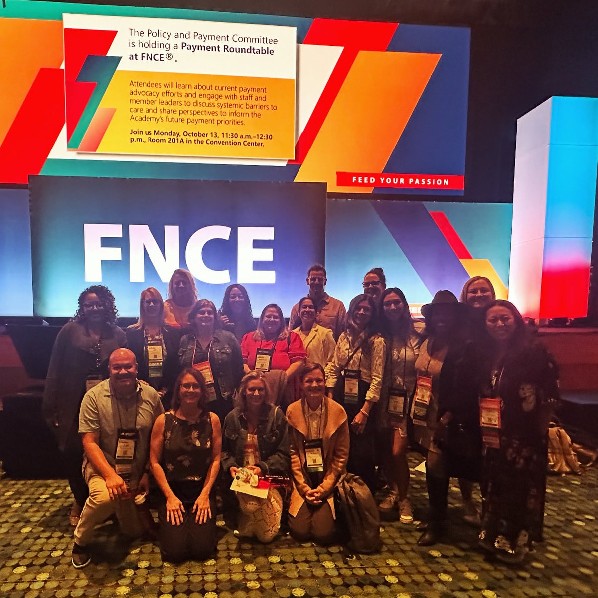 acpnutrition's tweet photo. The 2025-2026 @eatrightPRO National Media Spokesperson family - a truly amazing group of RDN’s and humans with missing Caroline Passerrello #FNCE #nutrition #eatright #rdchat https://t.co/mffs1KRsYg
