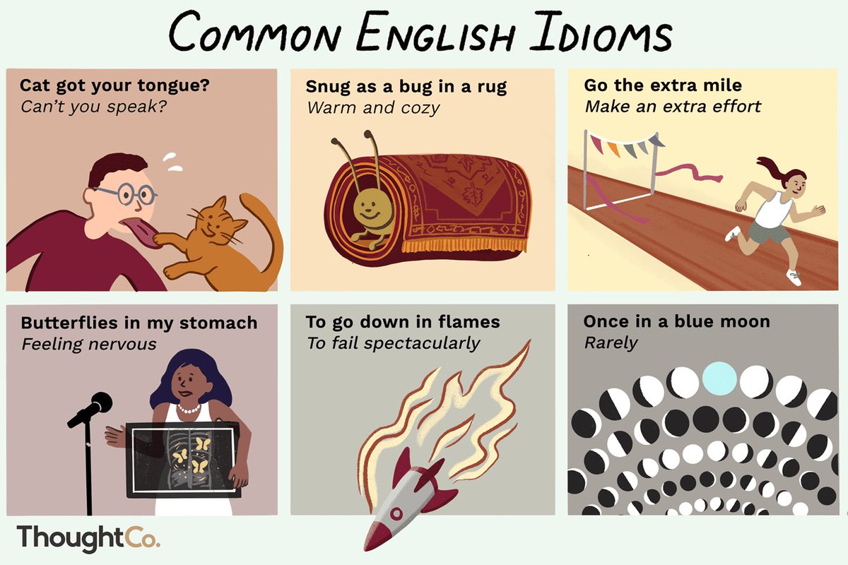 NOOR1020's tweet image. #common idioms:
