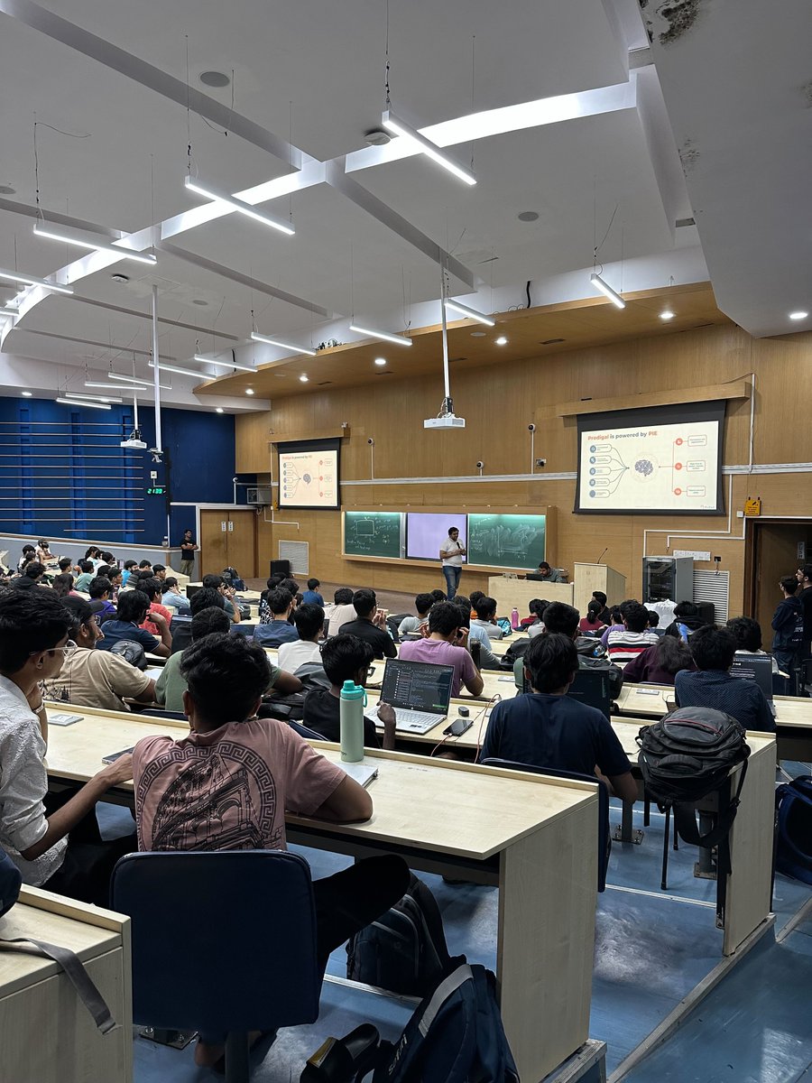 The Agentic AI Hackathon 2025 by Prodigal is in full swing!

Amazing to see so much energy, talent and creativity from the students at <a href="/iitbombay/">IIT Bombay</a>.

Our team has been on campus, guiding participants, answering questions and watching some truly impressive problem-solving unfold.