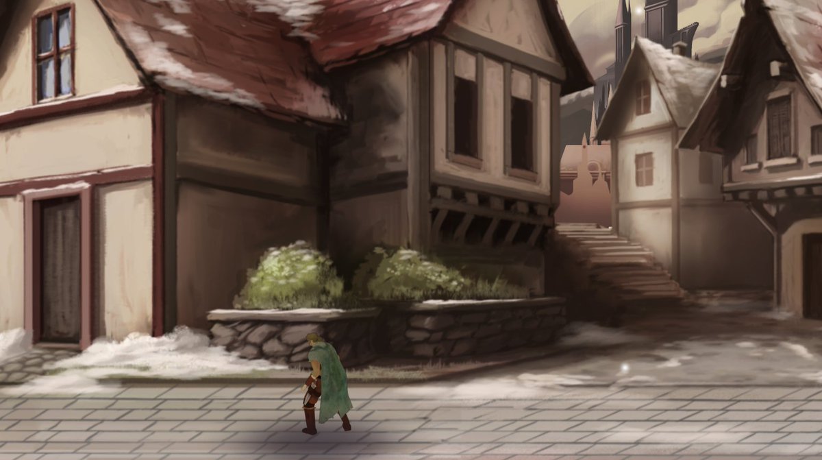 LostContinentGM's tweet image. Take a look as we start to build up our hand drawn town Bartola!

#screenshotsaturday #IndieGameDev
