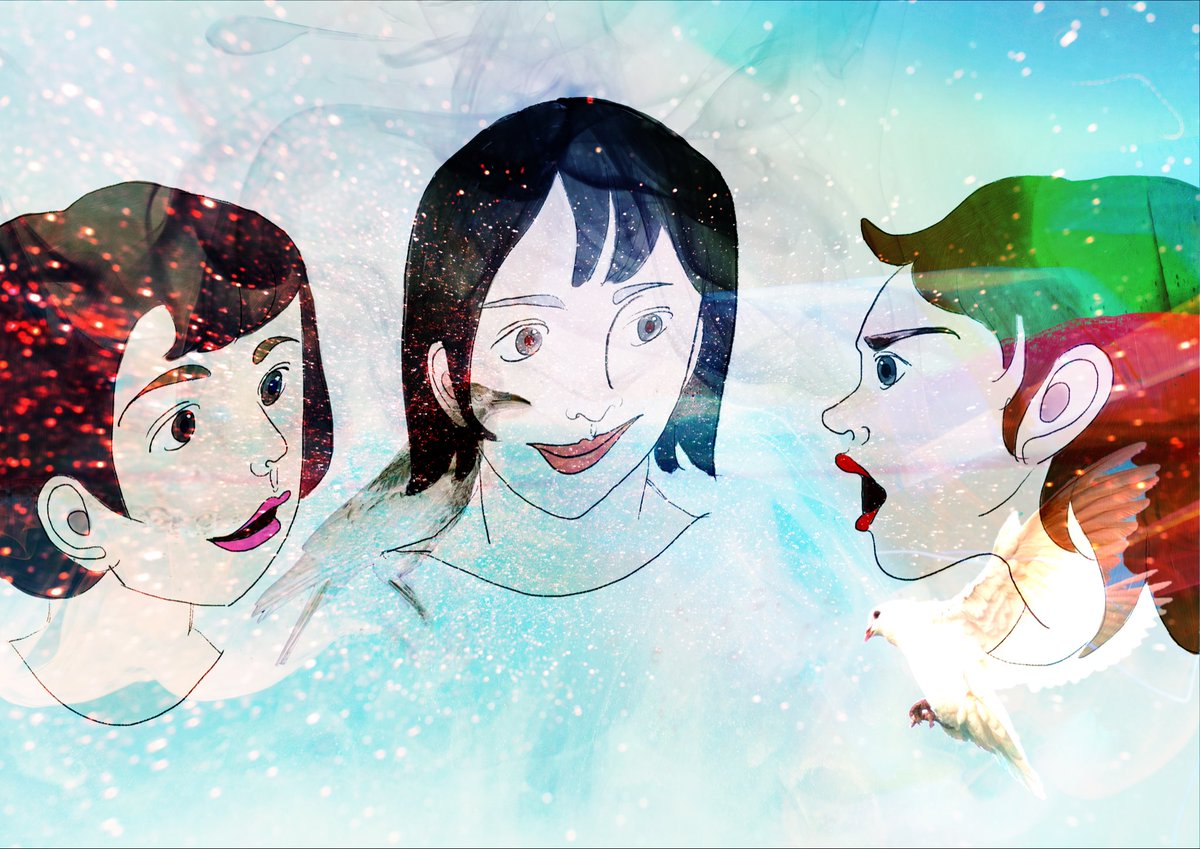 meg02_'s tweet image. 3人組のトライアングル△
#絵
#心理
#絵描きさんと繋がりたい