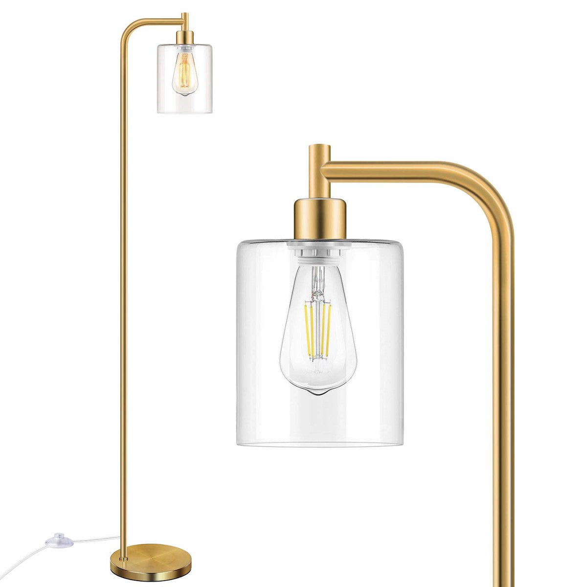 ClassyDecorator's tweet image. Industrial Floor Lamp with Hanging Glass Shade Brass Gold Farmhouse Indoor Pole Light with Edison E26 Base Vintage Rustic Standing Tall Lighting for Living Room Bedroom Office(ST64 Bulb Included)
Rating ⭐ : 4.6
Check Amazon price >> 🔗 : amzn.to/3nGVhIv