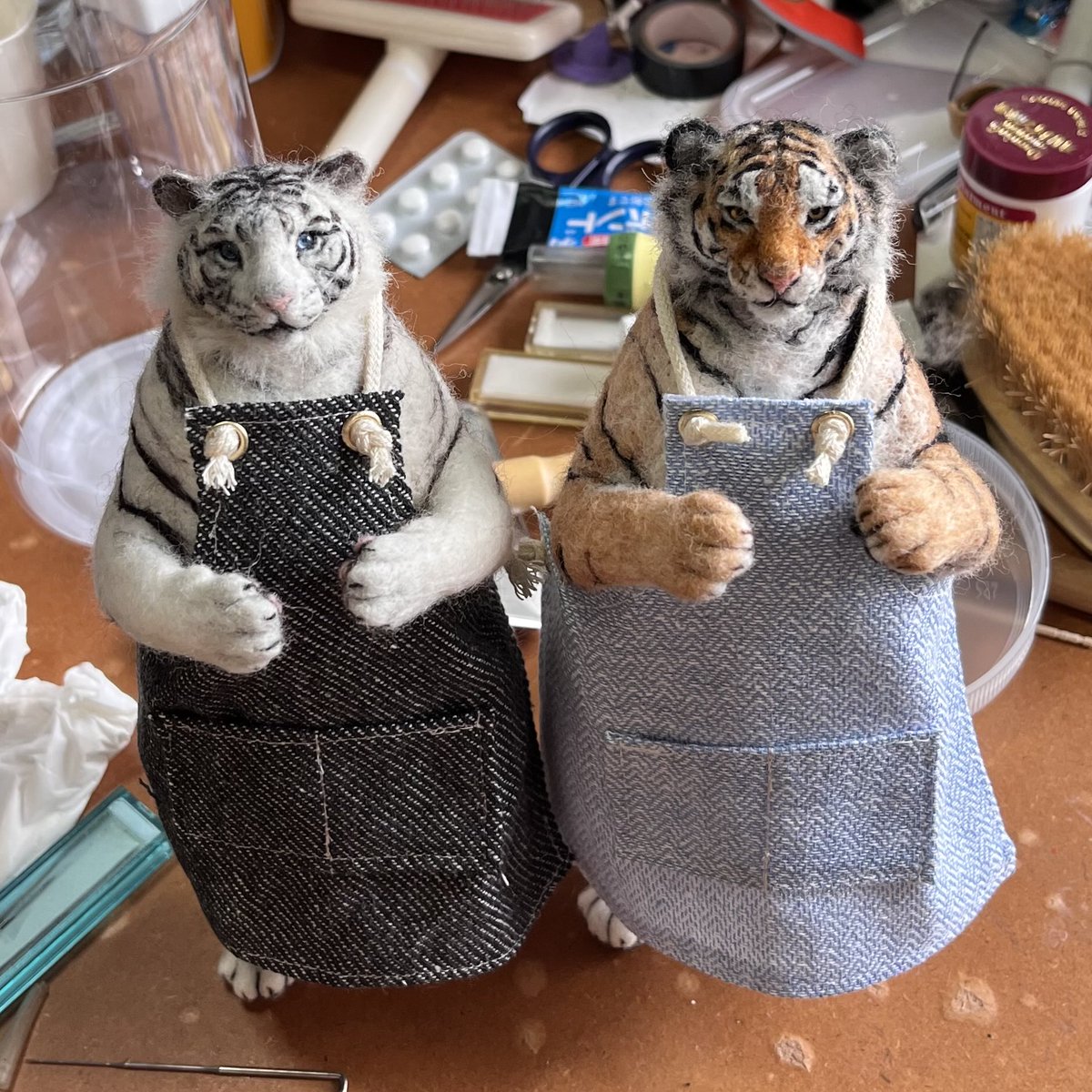 この子達にもようやくエプロン着せられた！