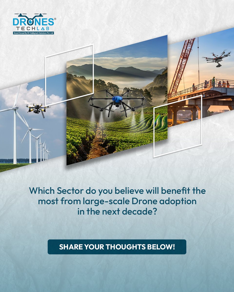 Drones_Tech_Lab's tweet image. Drones are reshaping industries with smarter, safer, and more efficient operations. 

Which industry do you think stands to gain the most as drone adoption accelerates worldwide?

Share your perspective below!

#DronesTechLab #DroneTechnology #DroneAdoption
