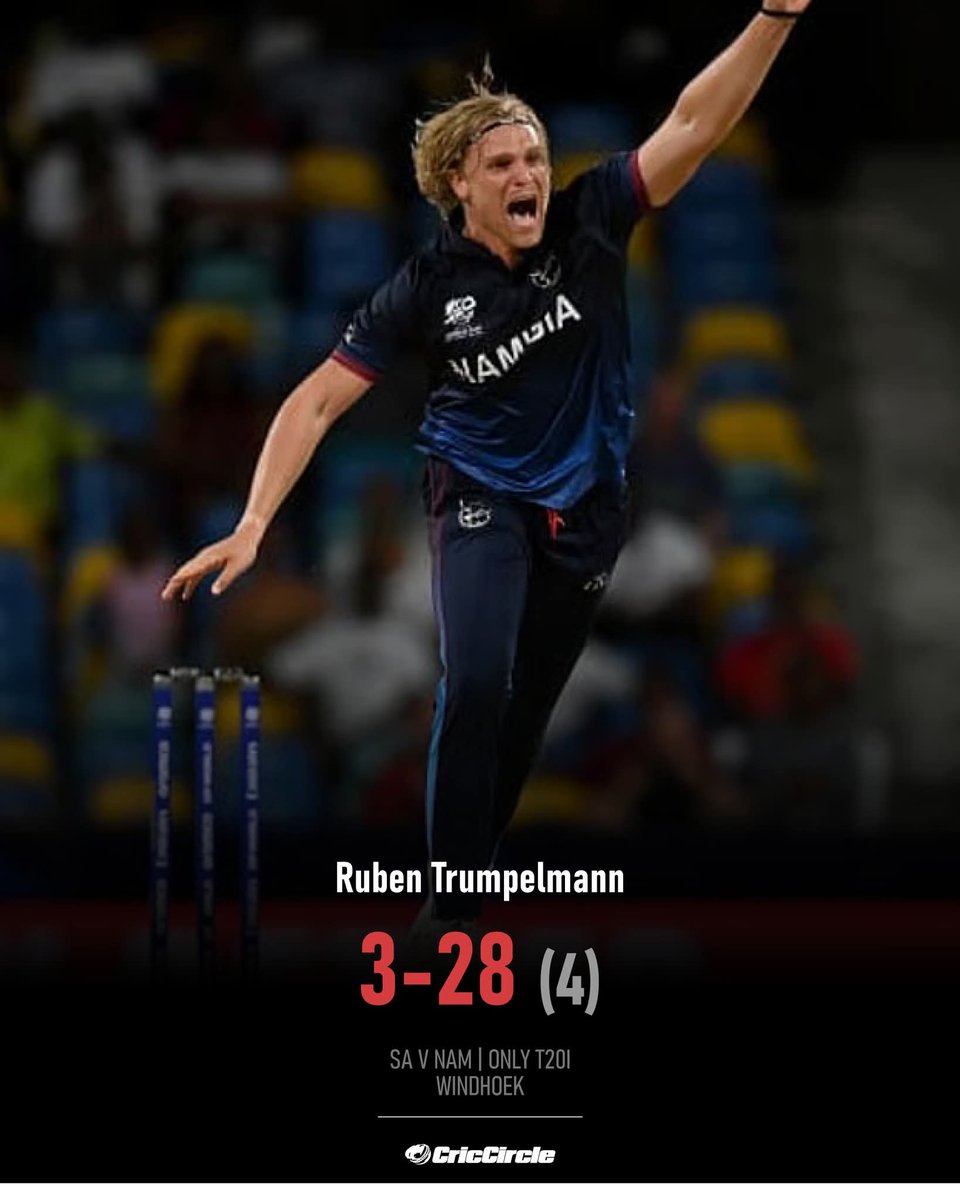 Laraib_Fatiima's tweet photo. #RubenTrumpelmann got the POTM award for a brilliant bowling spell against South Africa in the Only T20I. #SAvNAM #NAMvSA https://t.co/MNC9VGPKrx