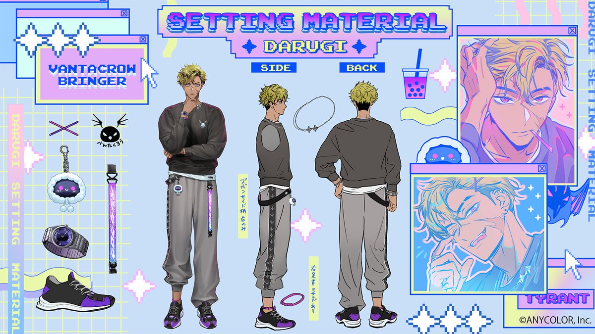Tyrant_Vanta's tweet image. 🃏Hello Crew and Artists!🔪

Omg its another reference sheet! This time I had one done for my 3.0 Comfy Outfit! Thank you always to @/bikku__2 Mama🫶! While this outfit is a bit simpler, I hope that this helps!

Height: 182cm(2cm heel) 
Art Tag: #Vantalism