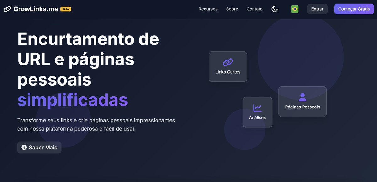 scarletrosedev's tweet image. está no ar a growlinks.me, um produto que venho criando com foco em - não só encurtar links - mas também oferecer uma experiência bacana para SEO, em breve criar páginas pessoais, artigos, conteúdos, e ter um controle total sobre sua presença online