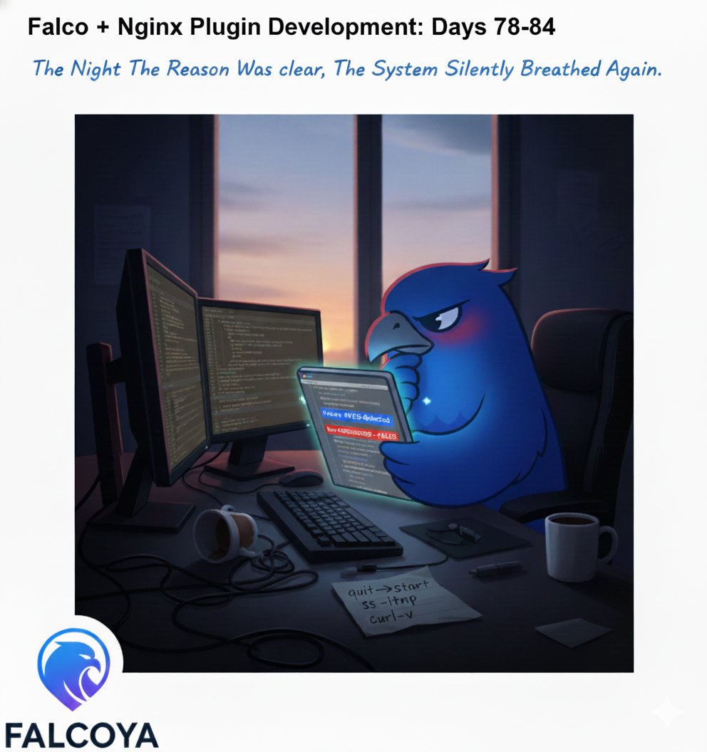 TakaoShimizu1's tweet image. Just after Kubernetes support stabilized,
red logs returned — double nginx startup, port mismatch.
Config was right. Sequence was wrong.
👉 Falco + Nginx Dev Days 78–84
falcoya.dev/blog/falco-plu…

#Falco #Nginx #CI_CD #E2ETesting #DevStory