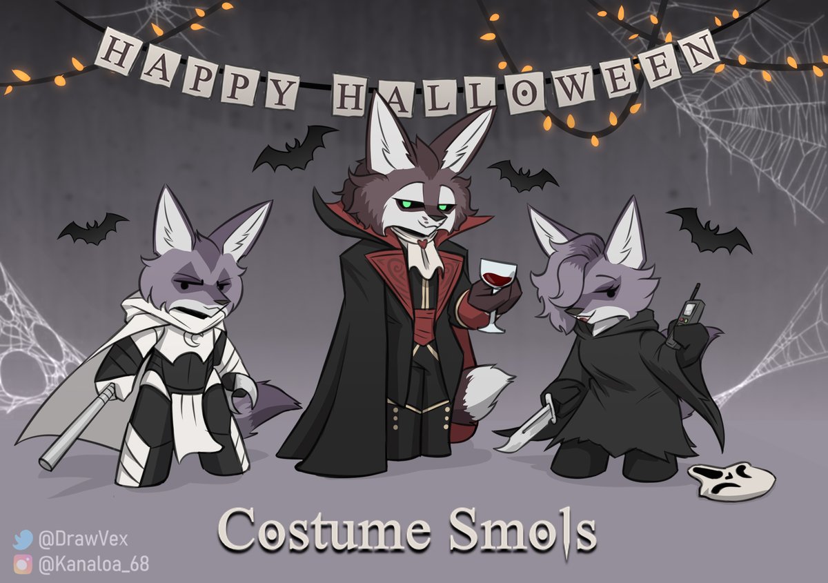 Happy Halloweeen! 💜
As a little Halloween themed Dynamic I had this idea! Send me your character and a costume with it and I will draw it! Free Art!

How to enter:
- Follow
- RT &amp; Like this post
- Post your character and a costume you'd like to see them in

(open till Oct 31 🎃)