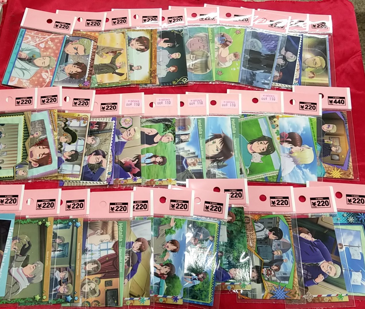 ヘタリア トレーディングカード 20枚セット K-BOOKS キャラ館 on X: 