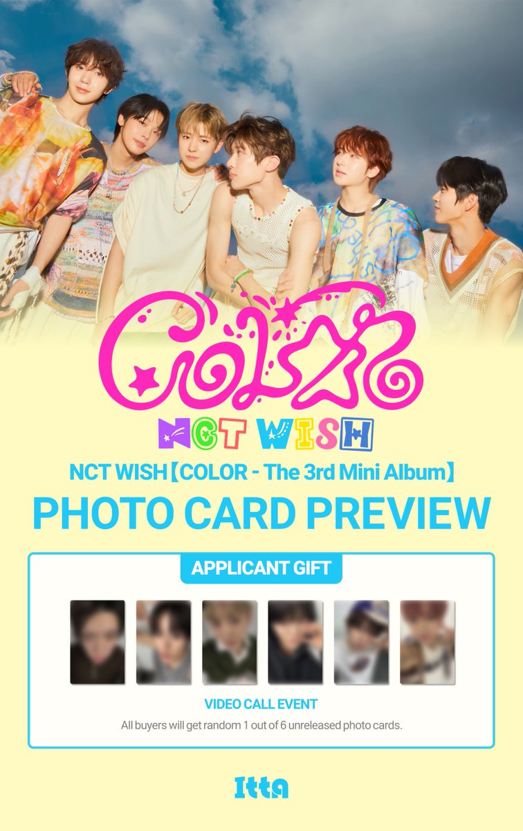 ITTA] NCT WISH The 3rd Mini Album 'COLOR' VIDEO CALL EVENT Photo