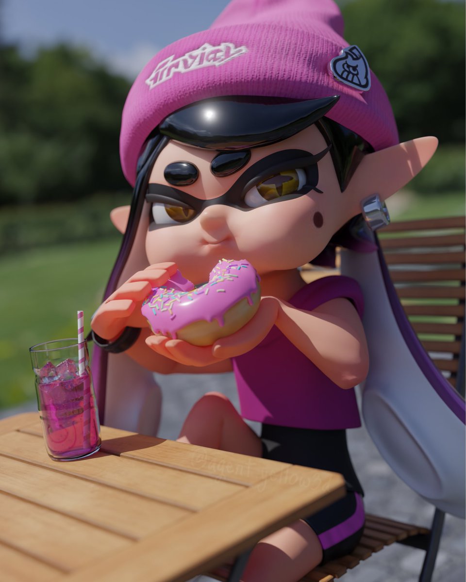 AgentYellow3D's tweet image. Doughnut Callie 🍩
—
#splatoon #splatoonblender