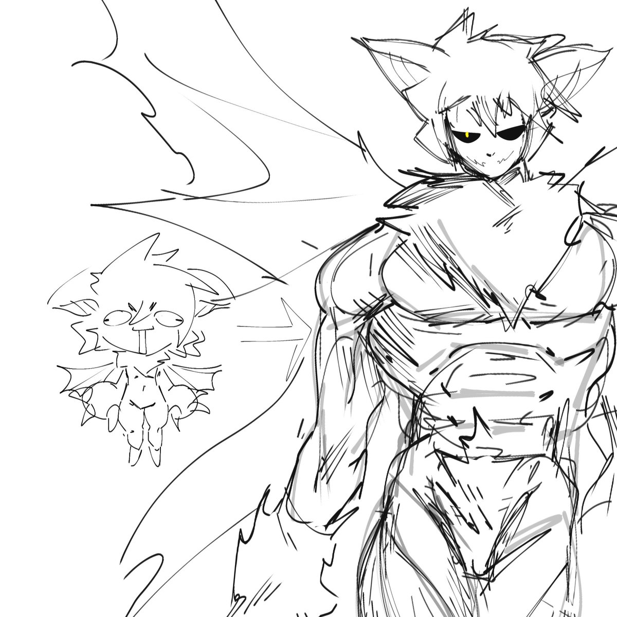 evolution of cyanboy (yes my sona is bat now)