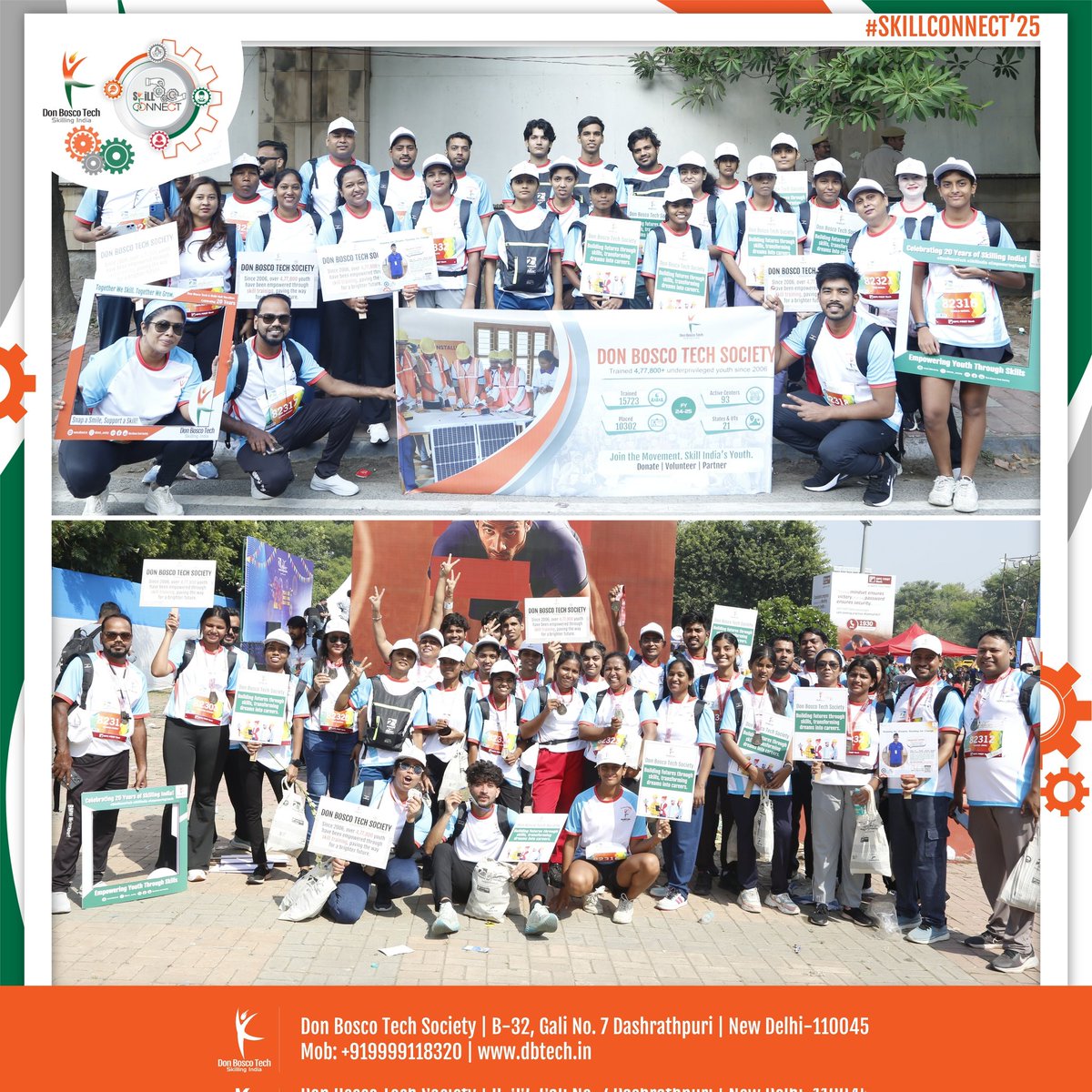 DBTechSociety's tweet image. At #VDHM25, Team Don Bosco Tech Society ran not just for miles, but for a mission — skilling and empowering youth across India. 💙
#RunForChange #SkillForLife