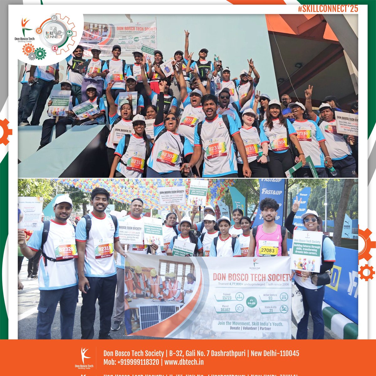 DBTechSociety's tweet image. At #VDHM25, Team Don Bosco Tech Society ran not just for miles, but for a mission — skilling and empowering youth across India. 💙
#RunForChange #SkillForLife