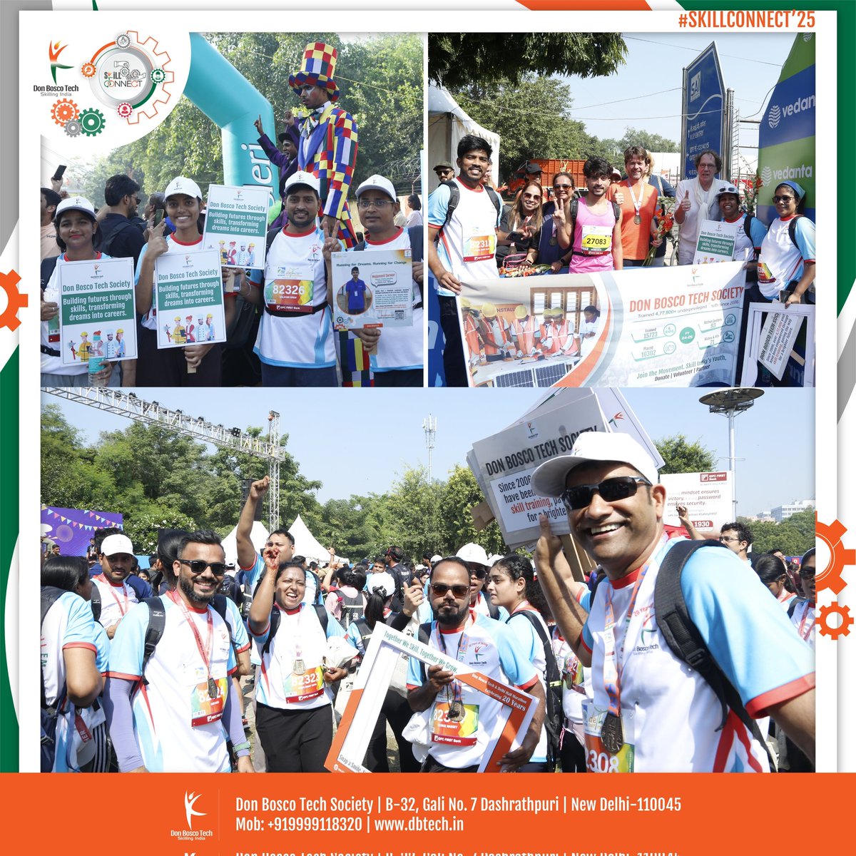 DBTechSociety's tweet image. At #VDHM25, Team Don Bosco Tech Society ran not just for miles, but for a mission — skilling and empowering youth across India. 💙
#RunForChange #SkillForLife