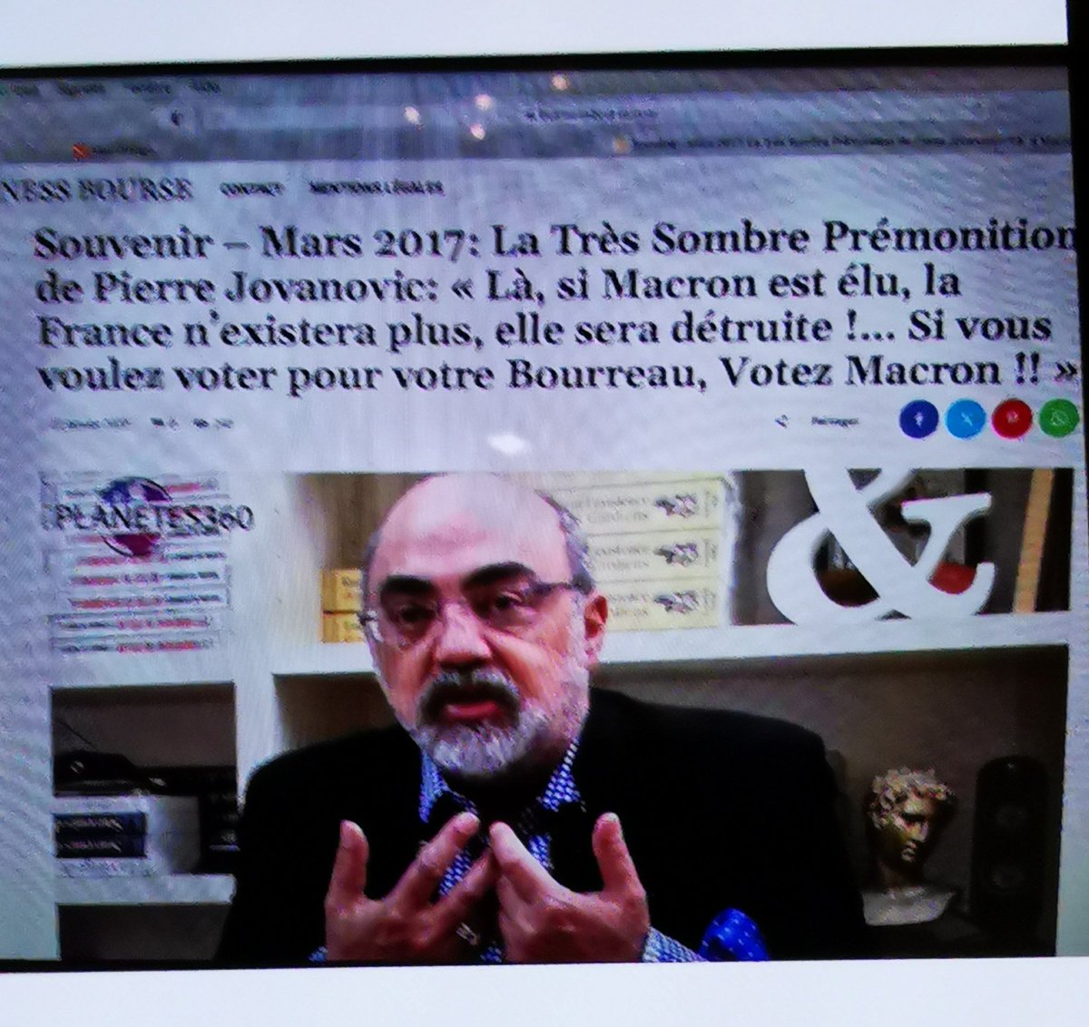 pierrejovanovic's tweet image. un lecteur à Lille m&apos;a rappelé cette déclaration à @Planetes360 en mars 2017 juste avant la première élection fe Macron