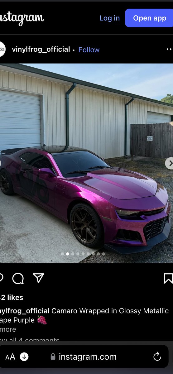 #camero #chevy i have a 2014 camero v8 and i wanna know what color wrap is good in others opi aswell or if u have a color in mind