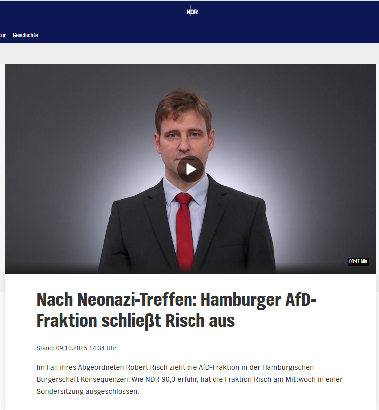 #Brandner Immunität aufgehoben
#Krah Spionage Verdacht
#Risch Neonazi Treffen 
Wenn man ein #AfDVerbotsverfahren anstrebt, brüllen die Wähler
IHR seid wollt keine #Demokratie
DOCH und genau deshalb, muss die rechtsextreme AfD verboten werden, das müssen selbst die Wähler einsehen