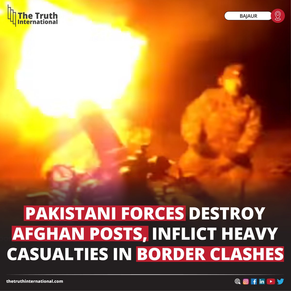 ttimagazine's tweet image. Pakistani Forces Destroy Afghan Posts, Inflict Heavy Casualties in Border Clashes

Details:
thetruthinternational.com/pakistani-forc…

#PakistaniForces #Destroy #Afghan #Posts #Inflict #Heavy #Casualties #Border #Clashes #Afghanistan #Pakistan #CrossBorderTerrorism