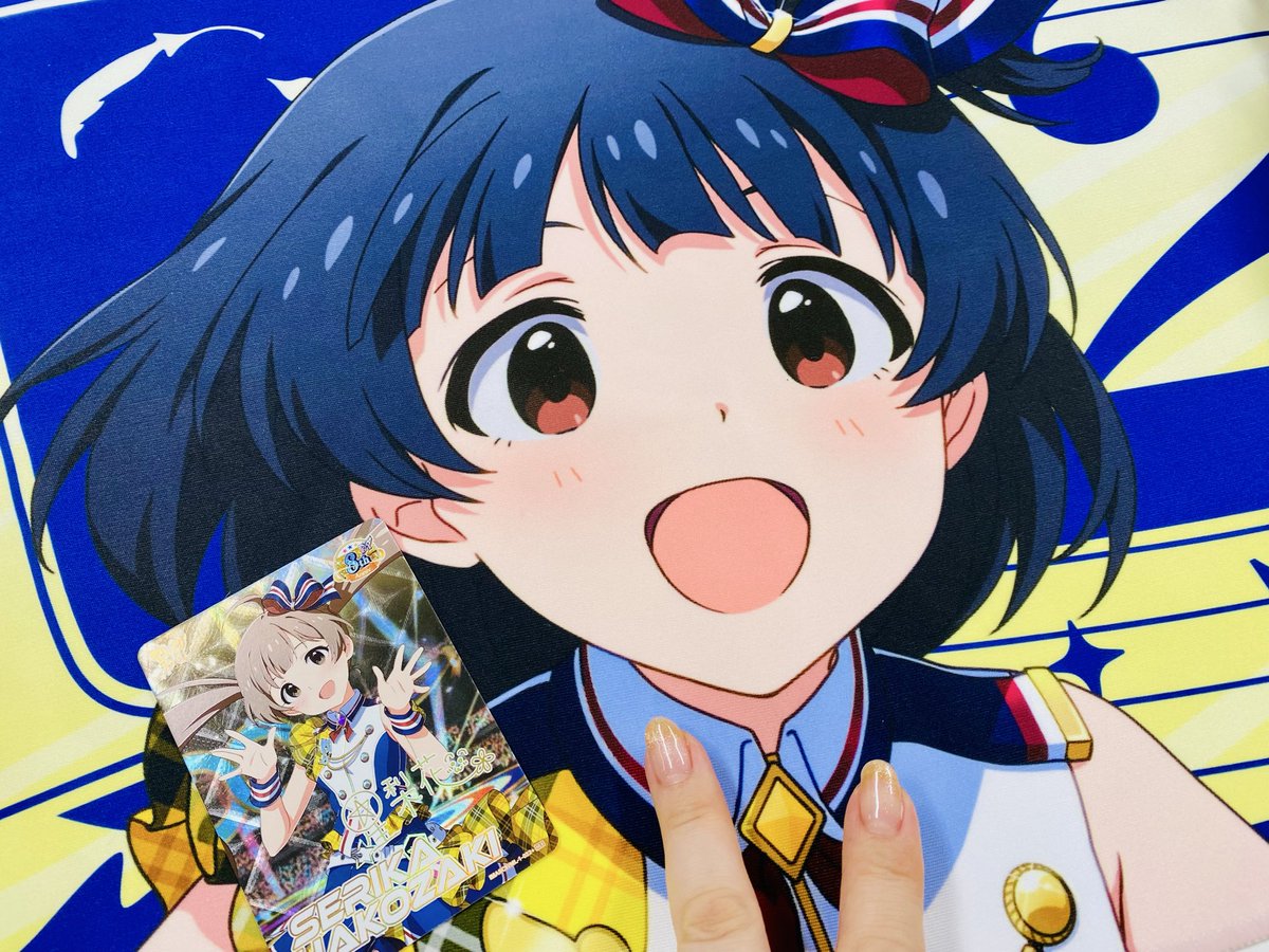 今日は #ミリオン12th_day2 です！
なんとカードフォリオで星梨花ちゃんのサイン付きがでましたー！
とっても運がいい日みたいだからきっとライブも大丈夫なはず😆
プロデューサーさん、楽しみにしてて下さいね〜♪