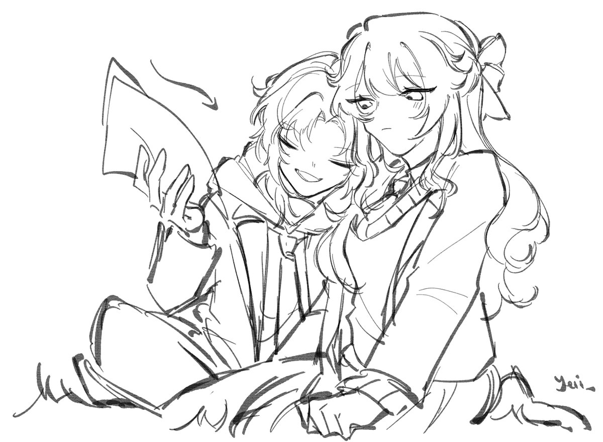 “Listen! I finally got the melody right this time! This one feels like you! Warm, but… kind of hard to reach.”
“…That’s a strange way to describe a song, Leo-kun.”
“It’s the only way to describe you.”

 🎨 @/yeii_1403 
#enstarsyume #LeoShirubi #yumetwt