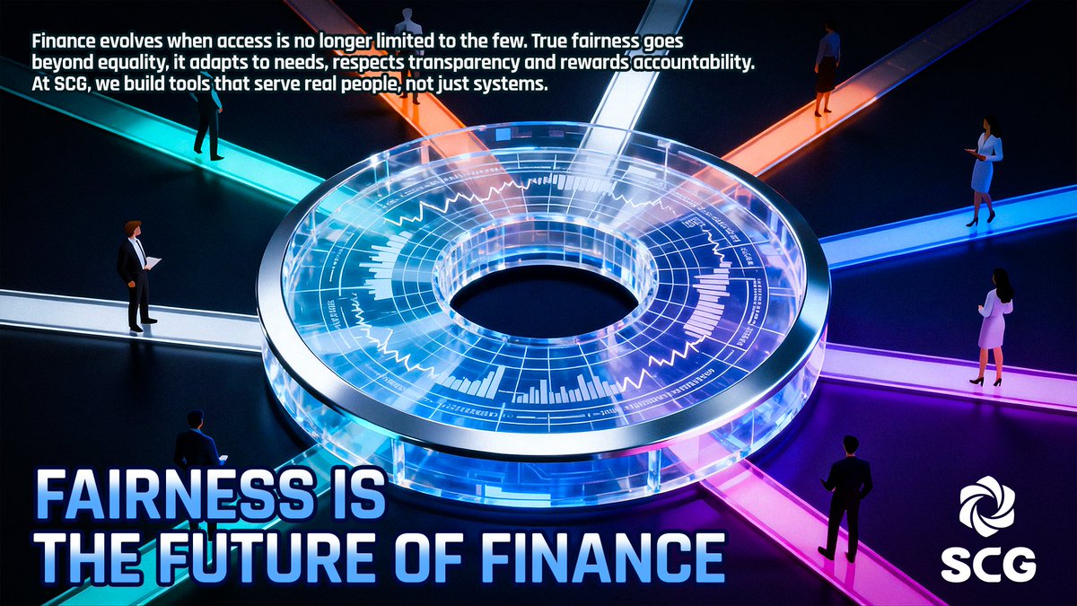 SmartCore_Group's tweet image. ⚖️ Finance must evolve from exclusion to inclusion.
🌐 At SCG, fairness isn’t a slogan, it’s a design principle.
📊 We build transparency, access and accountability into every layer.
💡 The future belongs to those who design for everyone.
#SmartCoreGroup #FairFinance #SCG