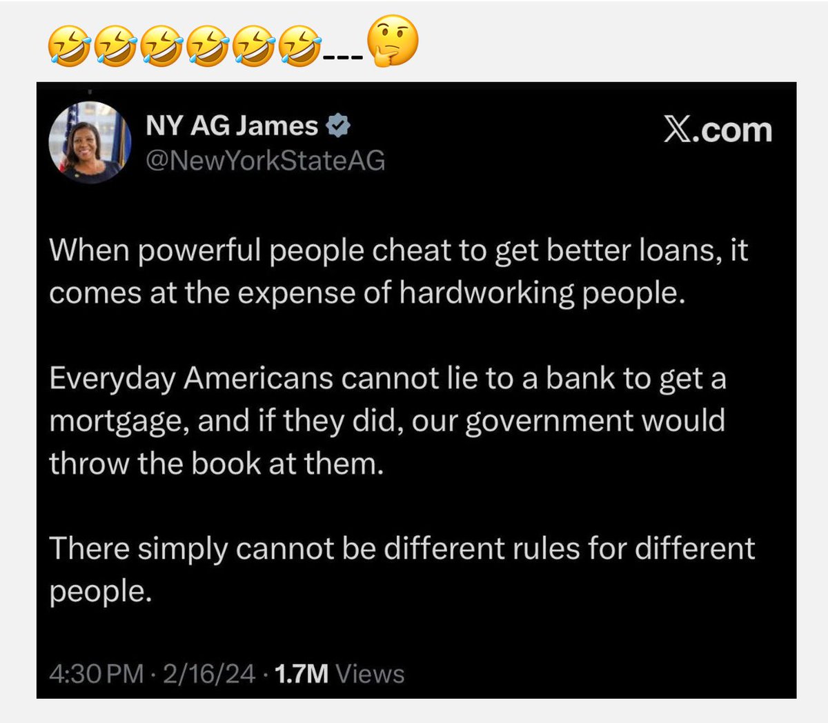 Redzee98's tweet image. HE SHOULD REALLY CHECK HIS FACTS:  

GROK - Did #LetitiaJames rent the 2nd home she purchased in Virginia..  

ANSWER:  According to the indictment, James DID NOT USE THE HOME HERSELF and instead rented it out to a family of three, treating it as a rental investment property.…