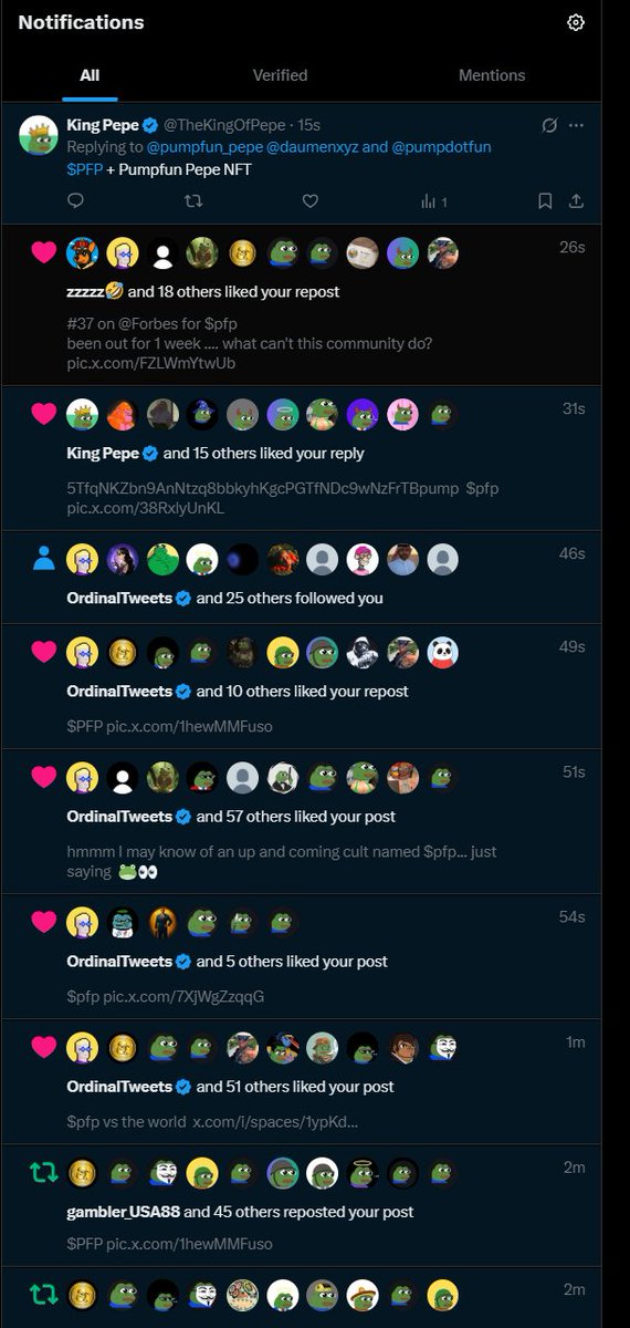 pumpfun_pepe's tweet image. We still doing it? $pfp day one or one day