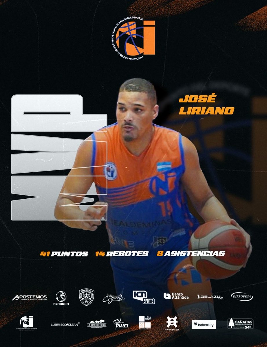 hondubaskethn's tweet photo. Sábado intenso de baloncesto en la Liga Nacional de Baloncesto de Honduras 2025 🏀🔥
Te presentamos los resultados y los MVPs de esta emocionante jornada 💪🇭🇳 https://t.co/Odg3CMdX8q