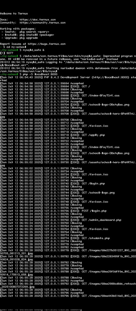 aroh_davison's tweet photo. @fidexcode Currently building a School management system with mobile phone https://t.co/IPqzxRXLub