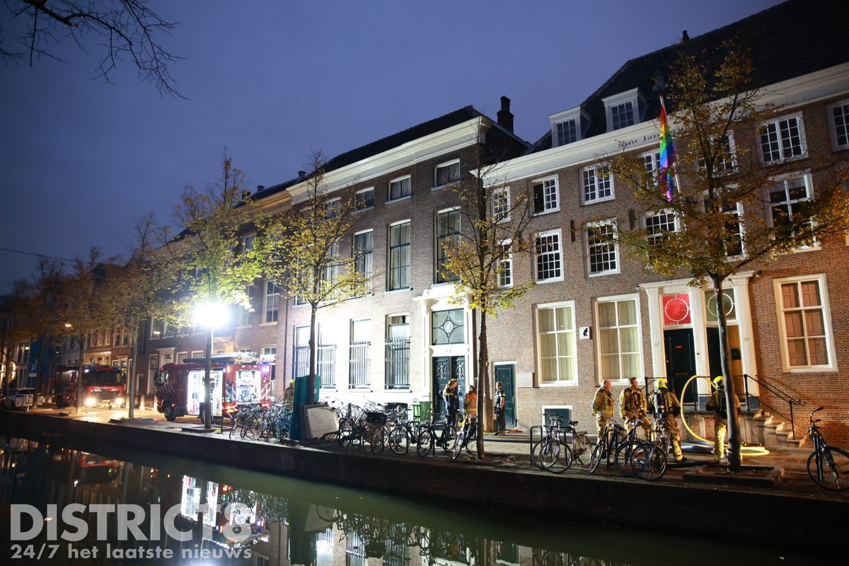 Brand in studentenvereniging Sint Jansbrug in Delft
