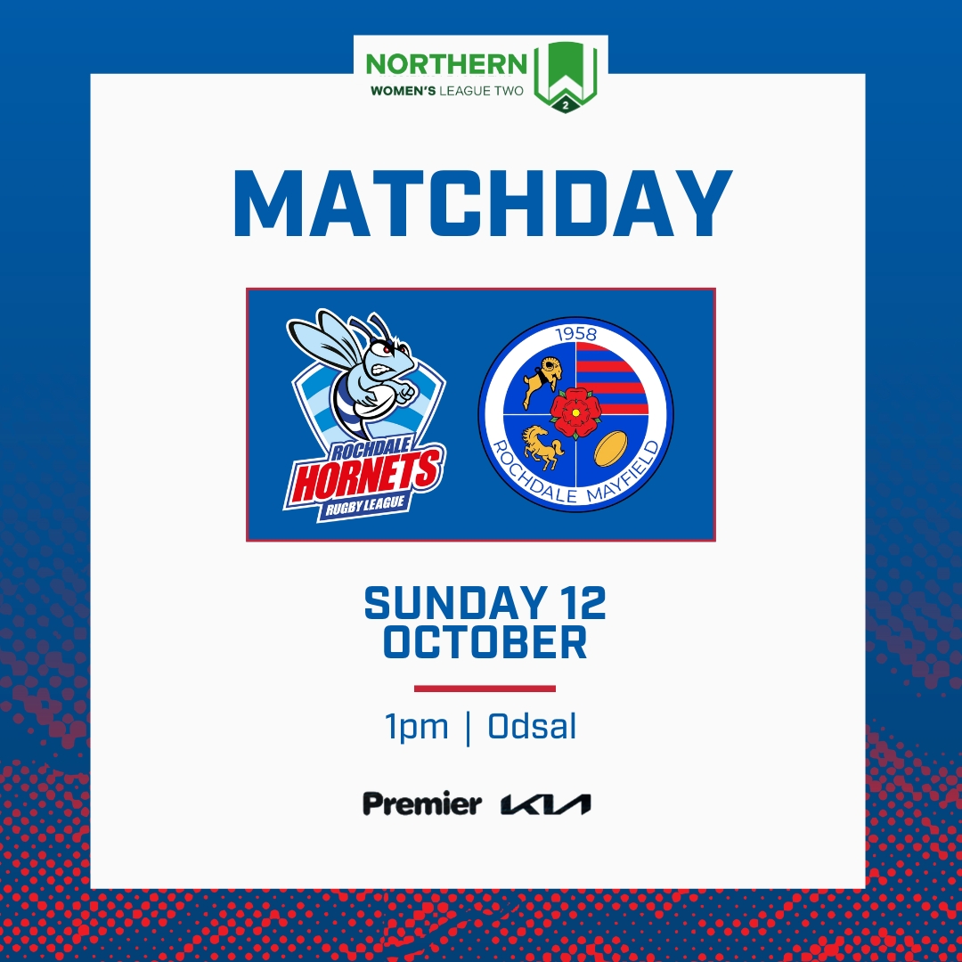 RochdaleHornets's tweet photo. Matchday for Rochdale Hornets Women! 🐝

🆚 @Mayfieldrl
🏟️ Odsal
⏰ 1pm kick-off
🏆 Northern Women’s League Two Grand Final

🎟️ Admission: Adults: £5, Children: £2 (cash only at the gate) https://t.co/xXSqjkniJ6