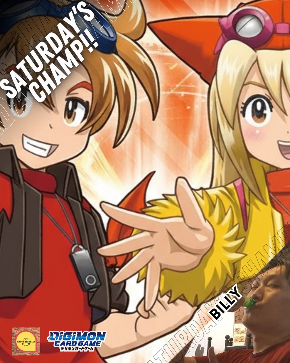 DigimonTCG_ID's tweet image. LGS/TO : Happy Hobbies HQ
Event : Tamer Battle
City : Surabaya
Date : 11/10/2025
Participant : 6 Tamers
Champion : Billy
Deck : Galaxy
#デジモン #デジカ #デジモンカードゲーム #デジモンカード #Digimon
#Digimonmeta #dtcg
#digimoncardgame #DigimonTCGIndonesia