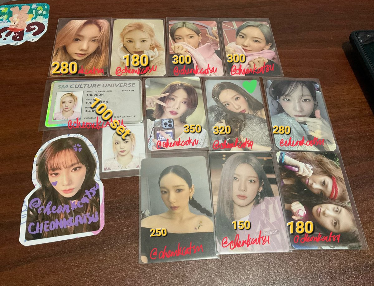 cheonkcatsu's tweet photo. wts lfb ph

SNSD Taeyeon Official Non-Album PCs (+others)

ratio (need to buy unmarked pcs for marked pcs)
💚 1:2
🔵 1:1

prices in pic (php)
PAYO only
pls read 1st pic before claiming! DM to buy

# girls generation tfu smstore  purpose wdicy invu forever 1 smcu sg oh https://t.co/ogHoEPidDL