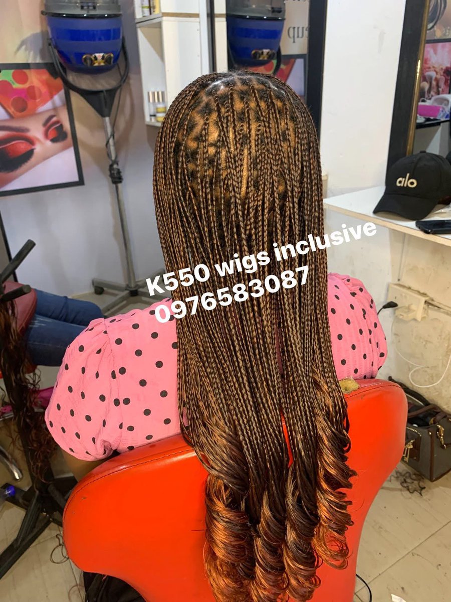 Good morning fam 
We have a promo running on our Spanish curl and bone straight braids🥰👌
☎️0976583087
📍Kabwata market shop 188