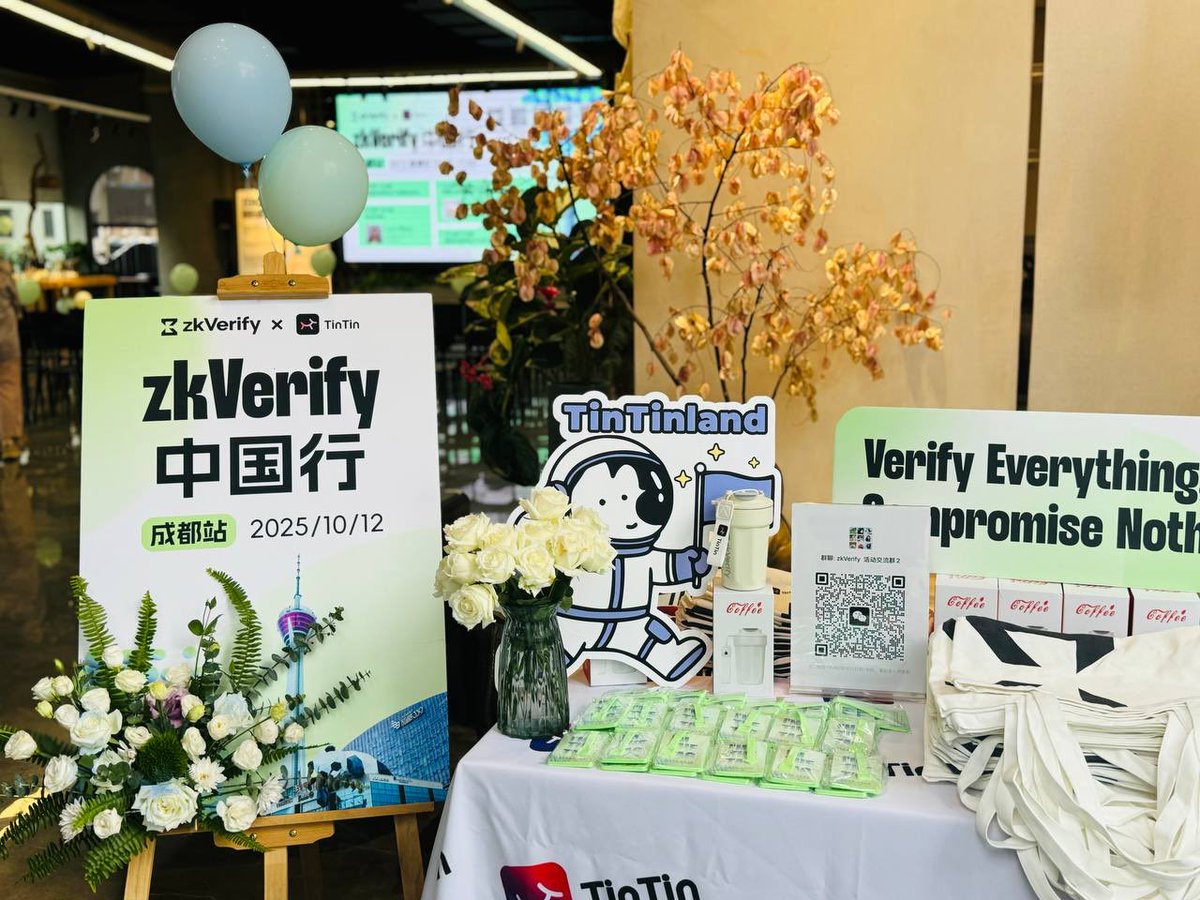 359990902's tweet image. @ZKVProtocol @HorizenLabs @robviglione @rolfversluis @DCGco   @OurTinTinLand zkverify China tour, fisrt city Chengdu!