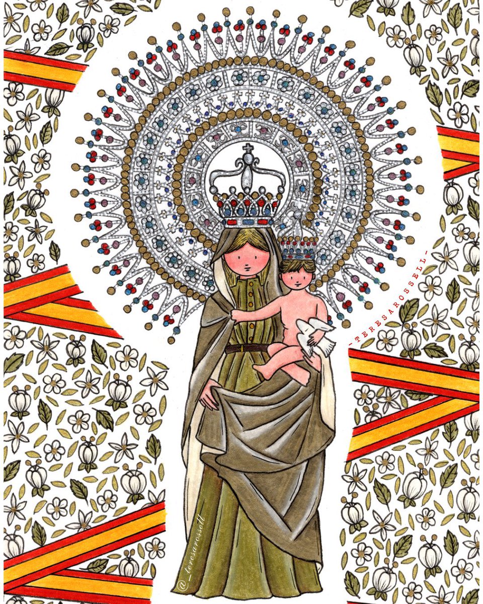 s_msonia's tweet image. Virgen del Pilar 🙏 Ruega por nosotros 🤍🕊
¡Felicidades a todas las pilares!
España tierra de María 💐

🎨 Teresa Rosell ~ créditos
#VirgendelPilar 
#FelizDomingo 
#BuenosDiasATodos
