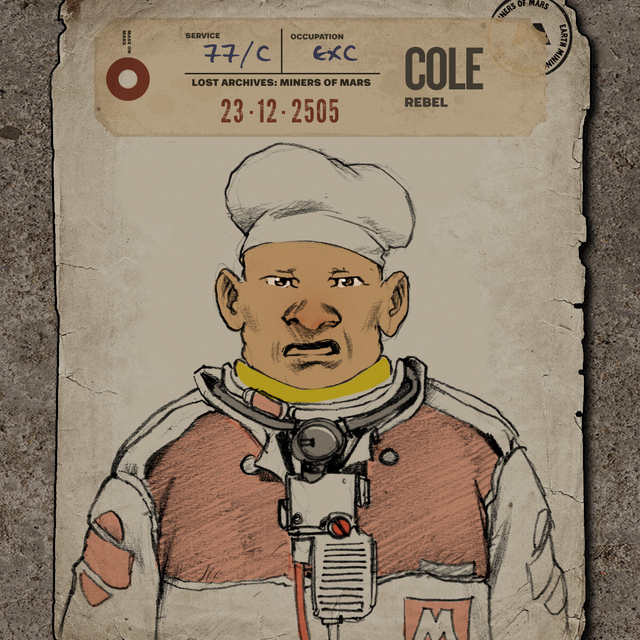 "Lunch Break on the Red Frontier"

There’s a saying on Mars:
 “You can’t dig on an empty stomach.”
And no one understands that better than Cole “Rebel.”
Cole’s day starts earlier than the sun — which isn’t saying much, because the sun takes its sweet time dragging itself over