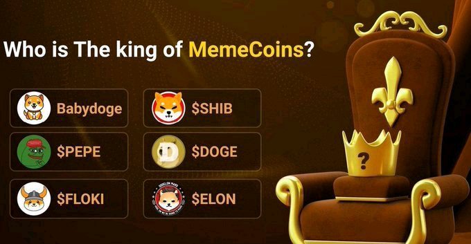 CryptoThro's tweet photo. Who is the KING 👑 of #MemeCoin ?
✨ $DROVER
✨ $WIF
✨ #BABYDOGE
✨ $DOGS
✨ $PEPE
✨ $FLOKI
✨ $SHIB
✨ $DOGE
✨ $ELON
What did I miss? https://t.co/ujsO0p0J5B