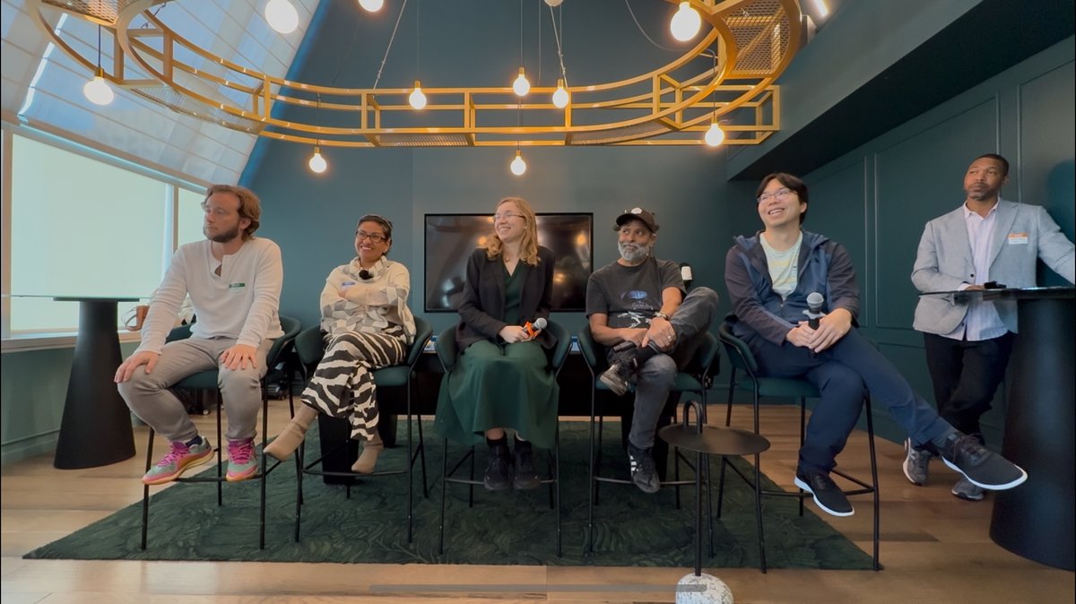 <a href="/Techweek_/">Tech Week</a> <a href="/FluixAi/">FLUIX AI</a> <a href="/Newmark/">Newmark</a> <a href="/UBS/">UBS</a> <a href="/jpmorgan/">J.P. Morgan</a> <a href="/boxsy_io/">Boxsy</a> <a href="/Elisaby44/">Elisabeth Bykoff</a> Shoutout to the most stacked VC Panel during Tech Week
<a href="/davegoldblatt/">Dave Goldblatt</a> - <a href="/vibe_cap/">Vibe Capital | vibecap.eth</a>  
Wesley Yiu - <a href="/alumniventures/">Alumni Ventures</a>  
<a href="/reddy_kp/">KP Reddy</a> - <a href="/shadowventures/">Shadow Ventures</a> 
<a href="/kar_n_twitts/">Karen E. Sheffield 🇺🇲🇵🇪</a> - Pachamama Ventures ⛰️
<a href="/thesarahromanko/">Sarah Romanko</a> - <a href="/geek_ventures/">Geek Ventures</a>