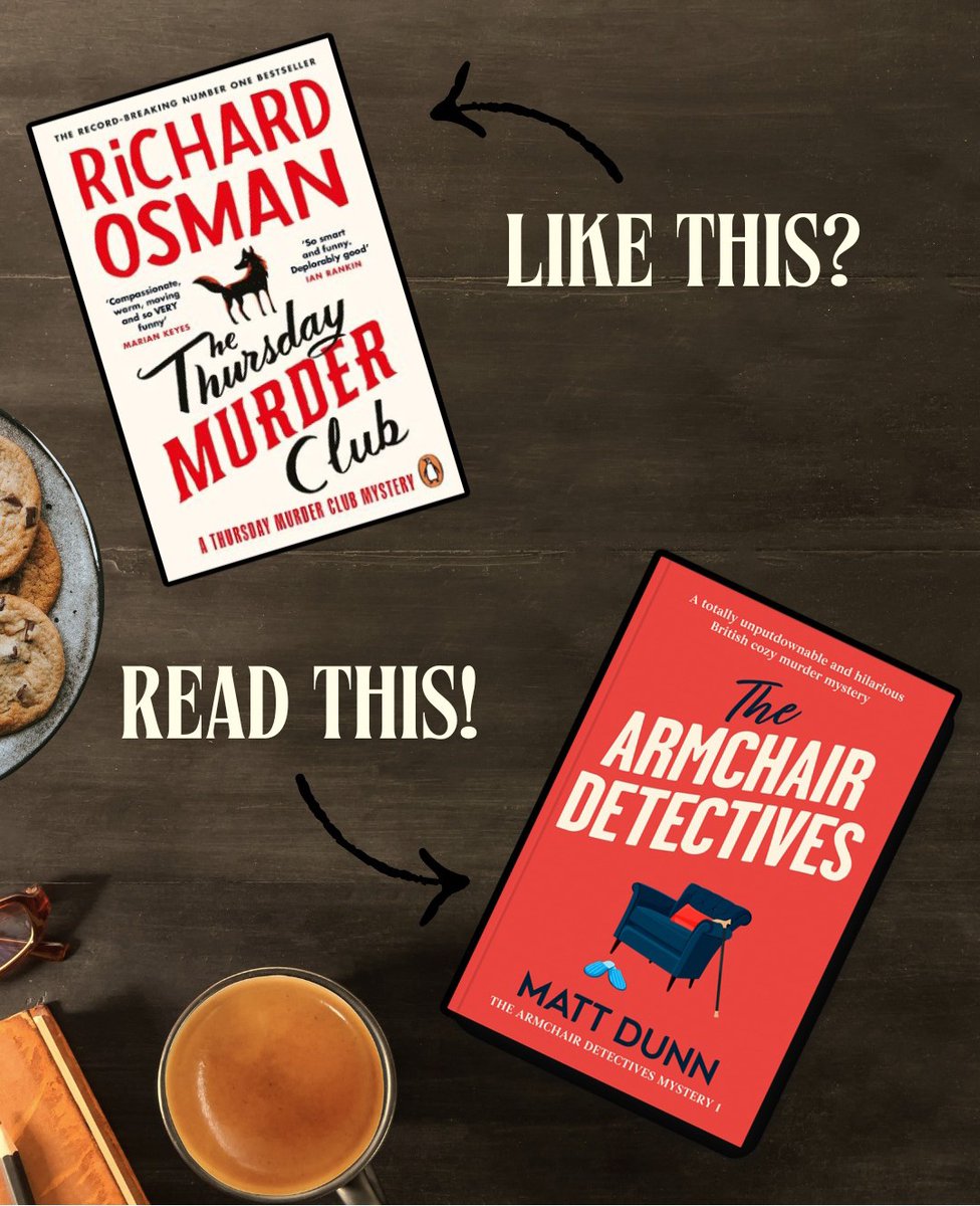 COMPETITION TIME! I have a few SIGNED COPIES of The Armchair Detectives paperback to give away - just share/post the following photo on your "socials", tag it with #TheArmchairDetectives - winners announced after the promo finishes on Monday.