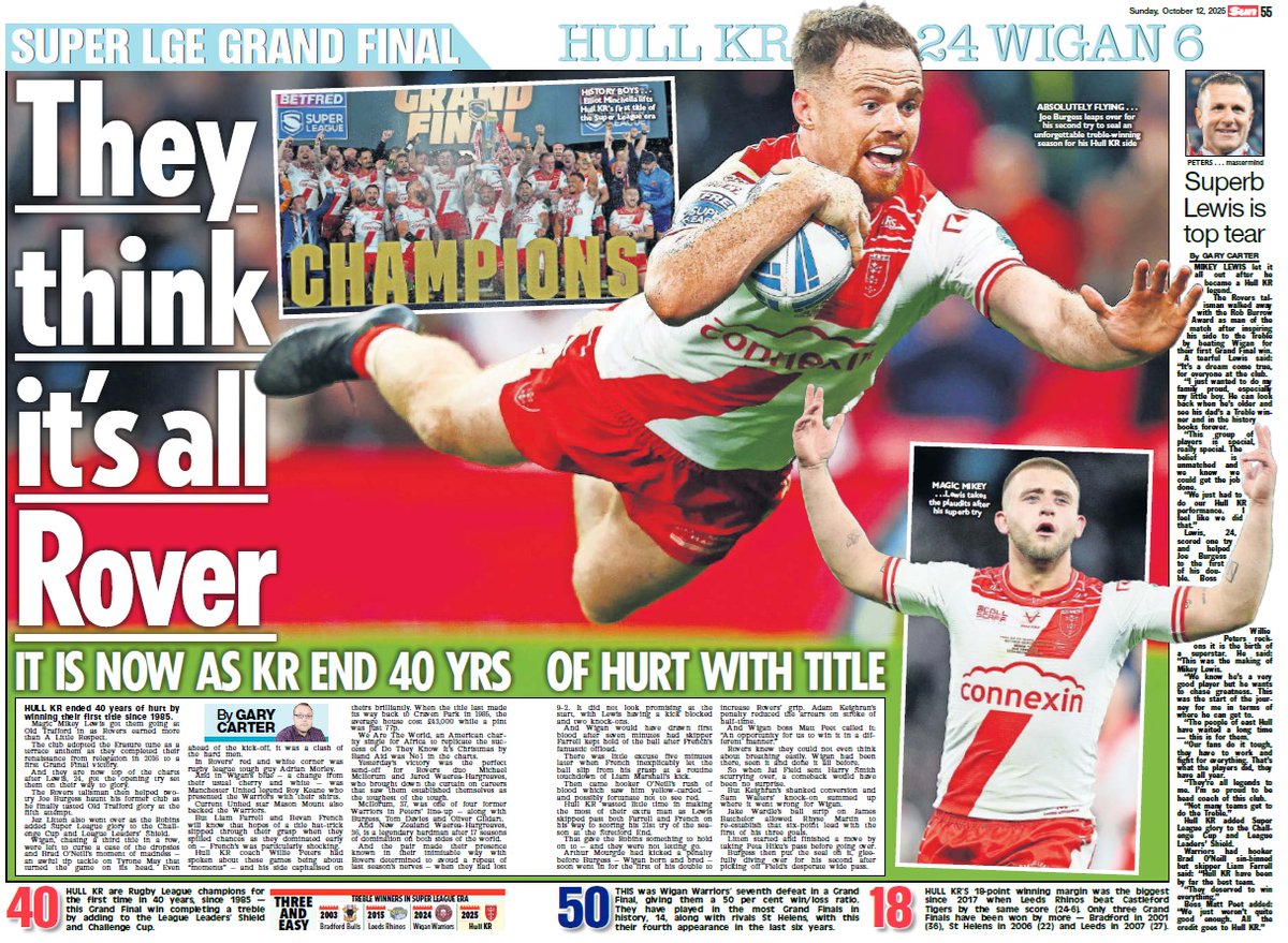 No, Hull KR fans, you weren't dreaming last night.

Your side really did seal the treble.