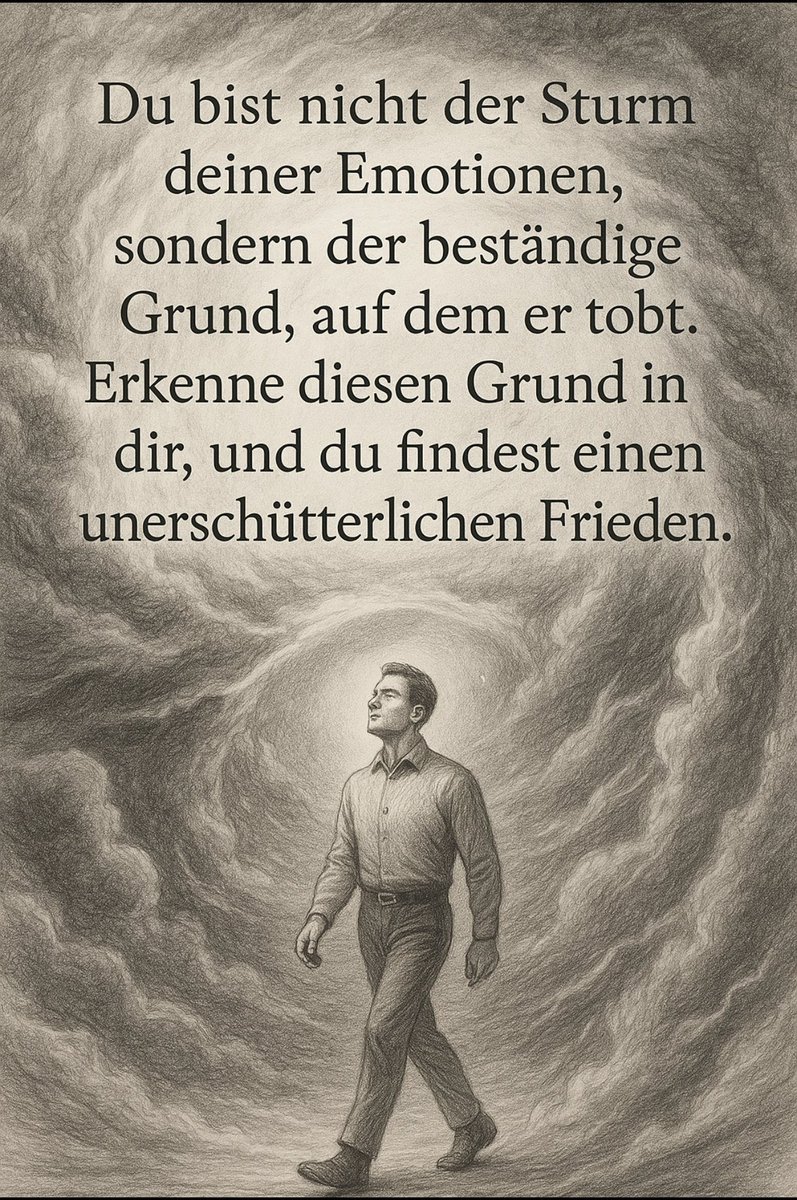 edwakening's tweet image. Du bist nicht der Sturm deiner Emotionen, sondern der beständige Grund, auf dem er tobt. Erkenne diesen Grund in dir, und du findest einen unerschütterlichen Frieden.

#bewusstsein  #spiritualität #transformation  #achtsamkeit #selbstliebe